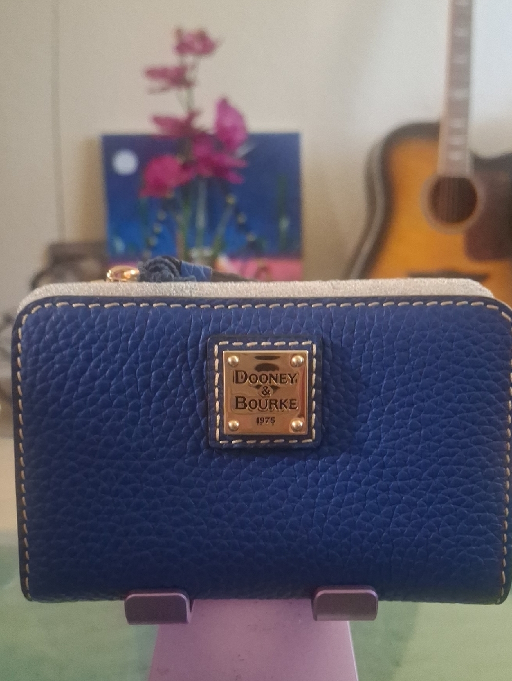 Dooney & Bourke Zip Credit Card Wallet 12 -French Blue💙
